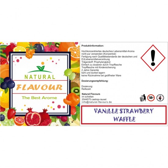 VANİLLE STRAWBERY  WAFFLE AROMASI