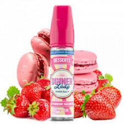 Dinner Lady Strawberry Macaron Aroması: (30 ml orjinal şişe) Dinner Lady Strawberry Macaron Aroması: (30 ml orjinal şişe)
